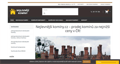 Desktop Screenshot of nejlevnejsi-kominy.cz